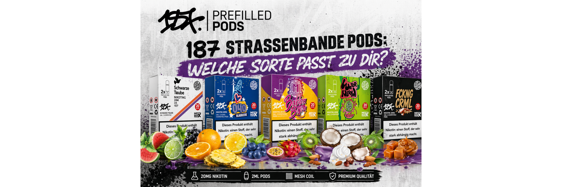 vape shop leipzig 187 Prefilled Pods - 2er Pack main image 0
