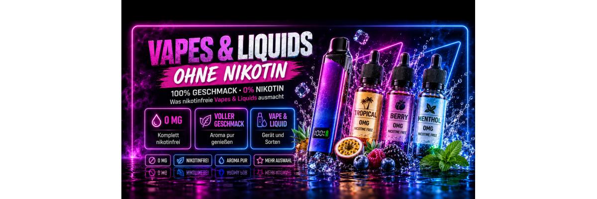 Vape ohne Nikotin – was es noch gibt und was sich lohnt - Vape ohne Nikotin: Elfbar, Liquids und Aromen mit 0 mg