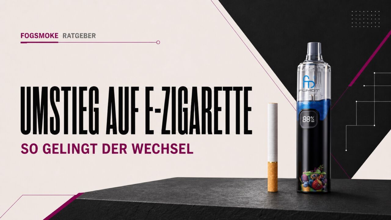 Umstieg auf E‑Zigarette – So gelingt der Wechsel vom Rauchen richtig