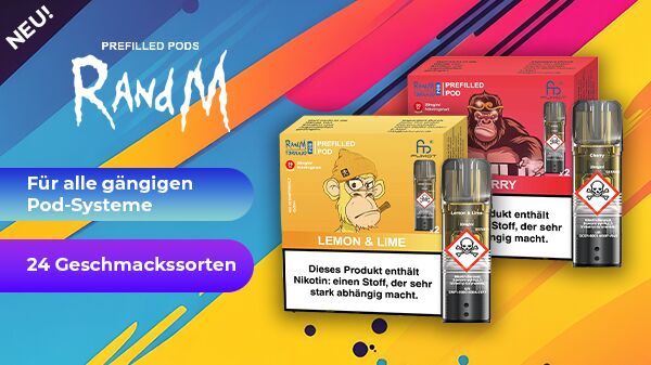 RandM Pods kaufen passend zu allen gängigen Pod Systemen