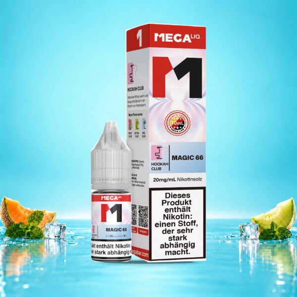 MEGALIQ Magic 66 Liquid, 10 ml Flasche mit Karton, 20 mg/ml Nikotinsalz