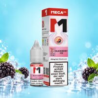 MEGALIQ Blackberry Ice Liquid, 10 ml Flasche mit Karton,...