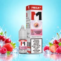 MEGALIQ Strawberry Raspberry Cherry Liquid, 10 ml Flasche...