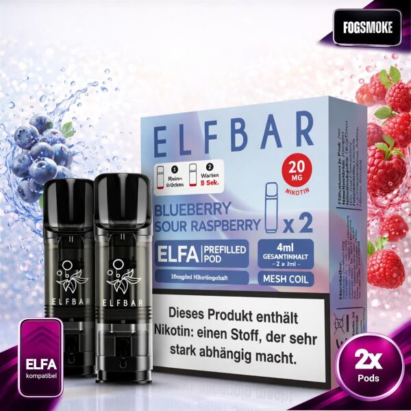 Elfbar ELFA | Pod | Blueberry Sour Raspberry