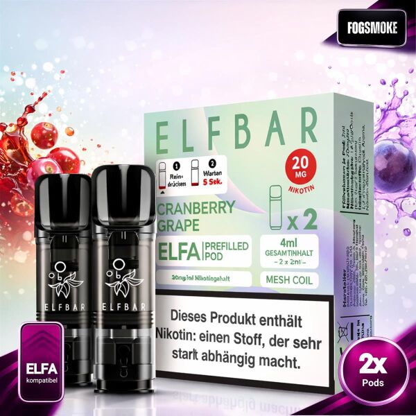 Elfbar ELFA | Pod | Cranberry Grape