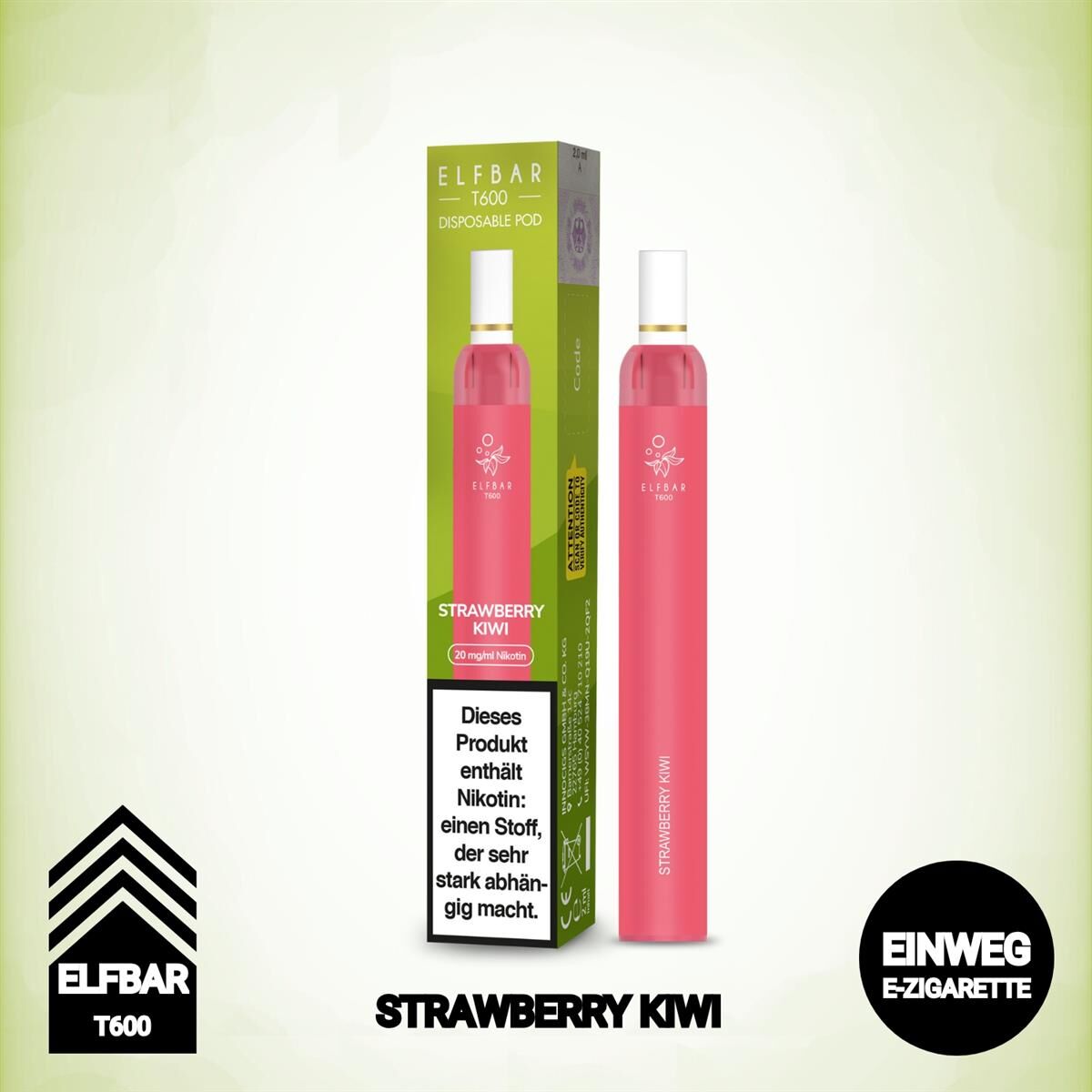 elf bar 600 strawberry kiwi Elf Bar T600 – Strawberry Kiwi | Fruchtige Einweg-Vape