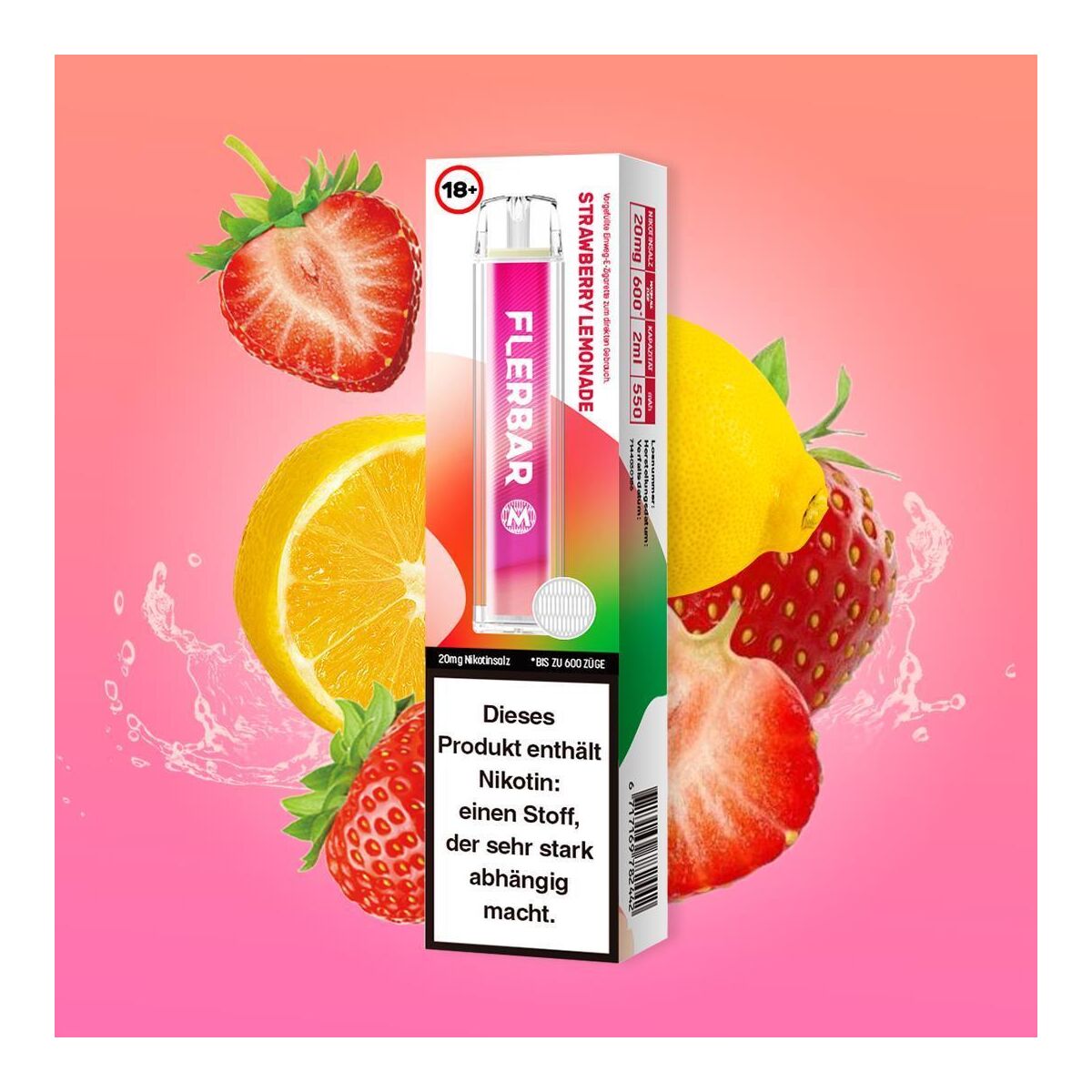 erdbeer einweg vape Uwin Crystal 10000 Züge 10K Einweg-Vape main image 1