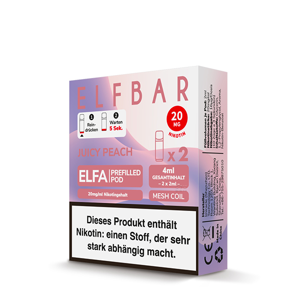 Elfbar ELFA - Prefilled Pod - Peach Ice