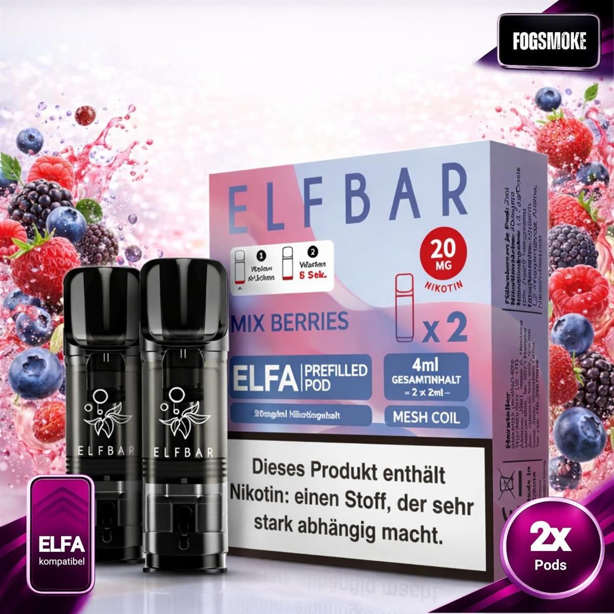 elfbar turbo welche pods Elfliq Liquid by Elfbar main image 1