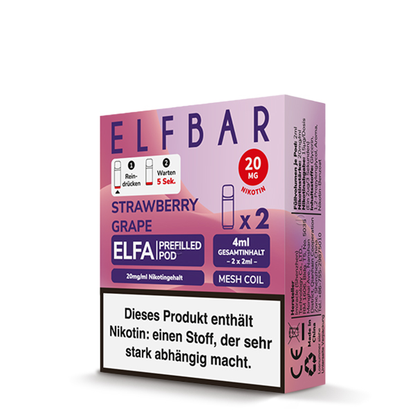 Elfbar ELFA - Prefilled Pod - Strawberry Grape