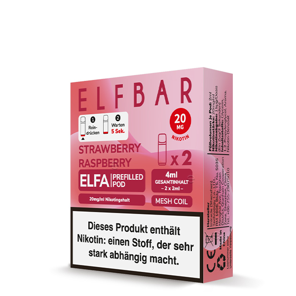 Elfbar ELFA - Prefilled Pod - Strawberry Raspberry