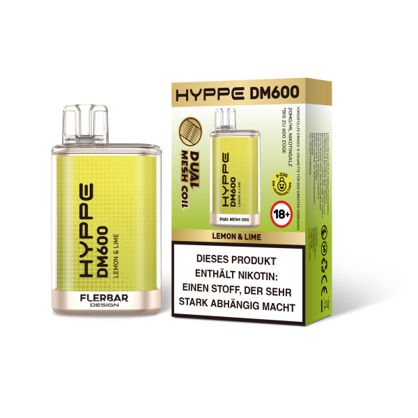 Flerbar Hyppe DM 600 - Lemon Lime