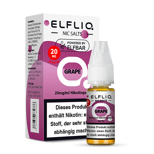 Elfliq by Elf Bar - Grape - 20mg/ml