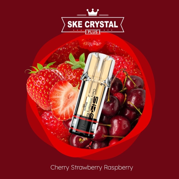 SKE Crystal Plus - Prefilled Pod - Cherry Strawberry Raspberry