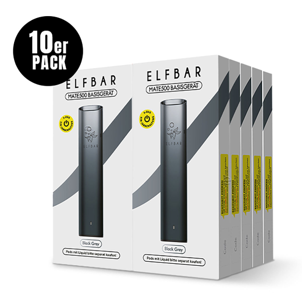 Elfbar- Mate500 - Basisgerät - Black Grey