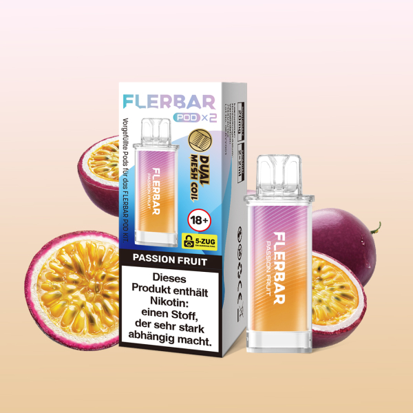Flerbar POD - Preffiled Pod (2 Stück) - Passionfruit Fruit