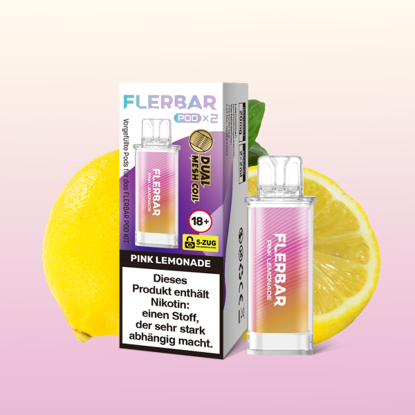 Flerbar POD - Preffiled Pod (2 Stück) - Pink Lemonade