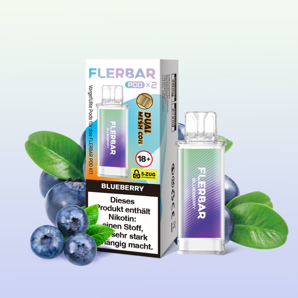 Flerbar POD - Preffiled Pod (2 Stück) - Blueberry