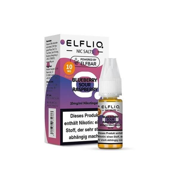 Elfliq Liquid by Elfbar | Blue Sour Raspberry | 10mg/ml