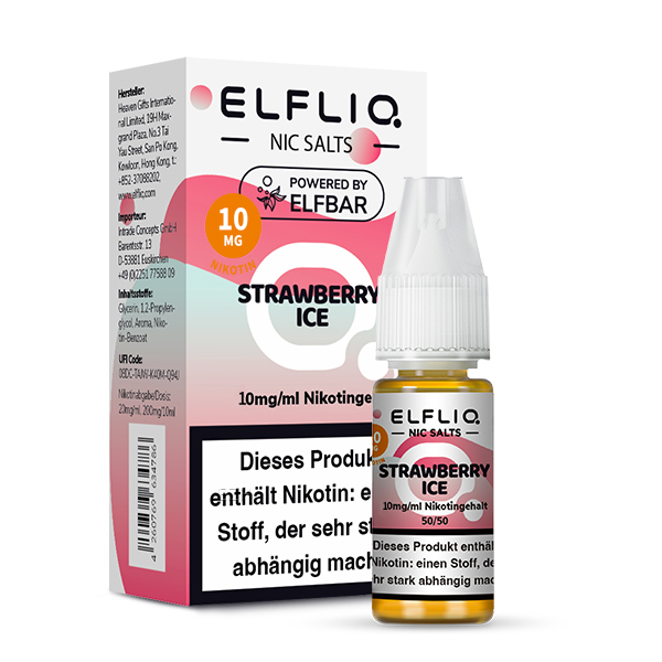 Elfliq by Elf Bar - Strawberry Ice - 10mg/ml