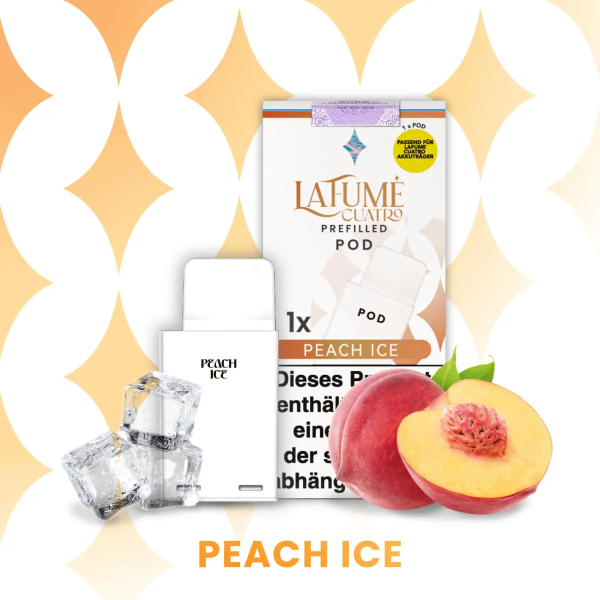 LaFume Cuatro - Pod - Peach Ice