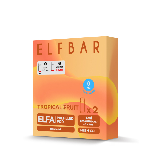 ELFA - Prefilled Pod - Tropical Fruit -  0mg Nikotin