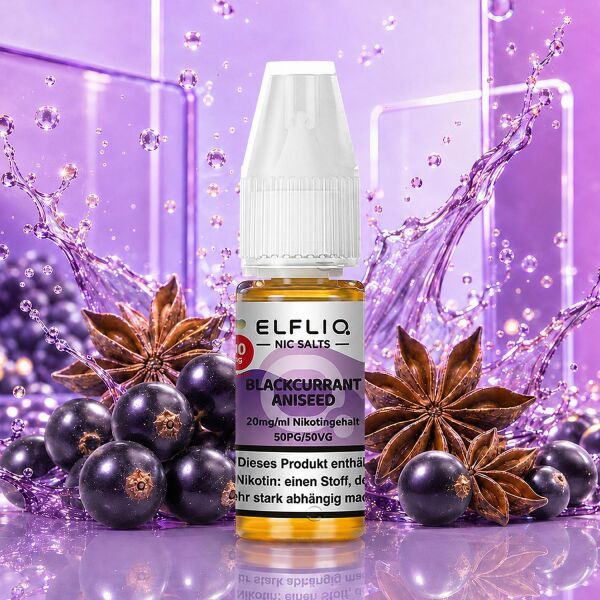ELFLIQ | Nicsalt Liquid | Blackcurrant Aniseed | 20mg/ml