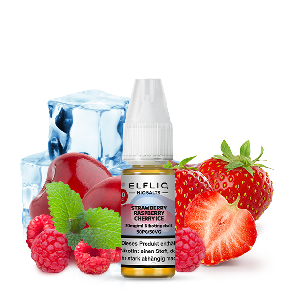 Elfliq by Elf Bar - Strawberry Raspberry Cherry Ice - 20mg/ml