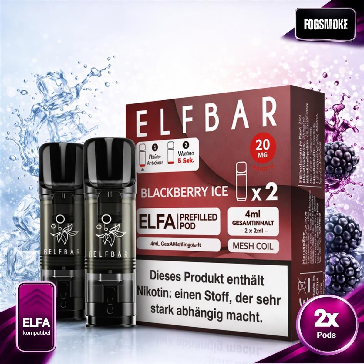 elfbar max auffüllen Elf Bar Max Pods 10ml NicSalt Liquid main image 0