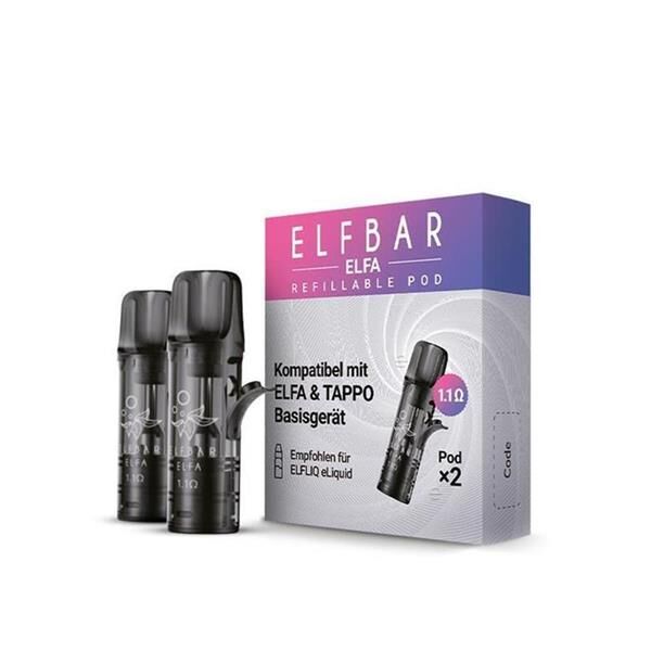Elfbar ELFA | 2x Refillable Pod | 1.1 Ohm