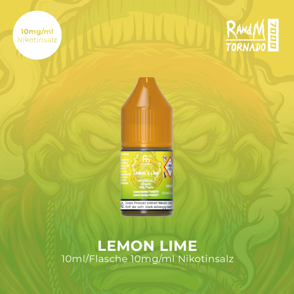 RandM Tornado Liquid - Lemon Lime 10mg/ml