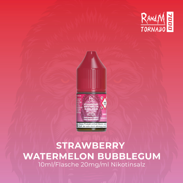 Randm Tornado Liquid - Strawberry Watermelon Bubblegum 20mg/ml