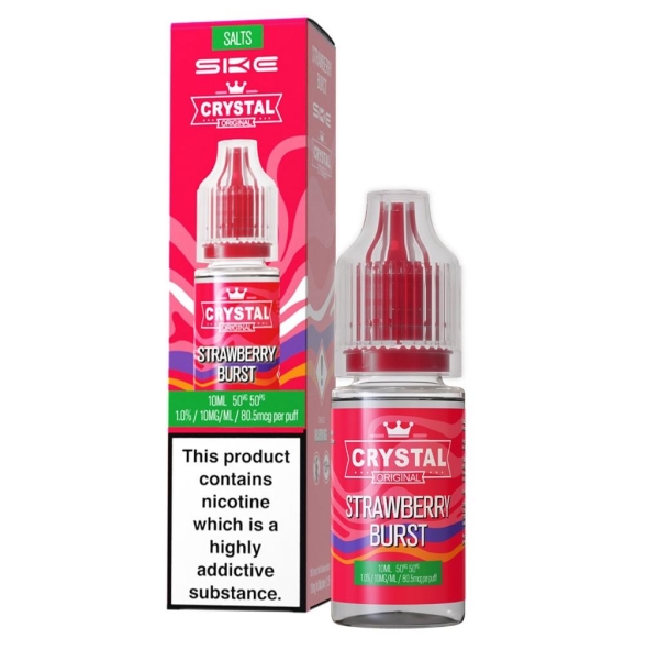 SKE Crystal Liquid - Strawberry Brust-10ml NicSalt-10mg/ml