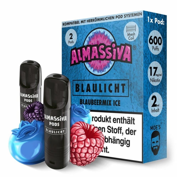 Al Massiva Pods - Duo Pack - Blaulicht (ELFA-kompatibel)