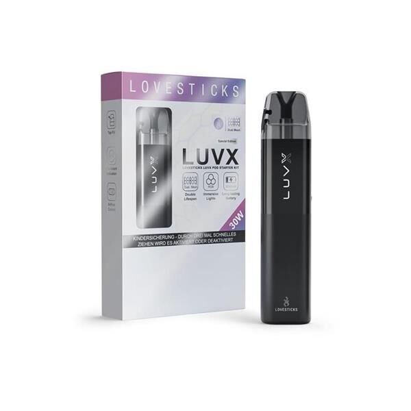 Lovestick LUVX I Refillable Pod Kit I Black