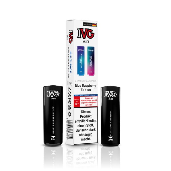 IVG Air | Multi Flavour Pod | Blue Raspberry Edition