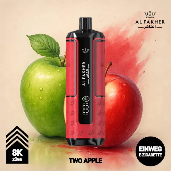Al Fakher 8K Supermax Two Apple, das ausverkaufte Einweggerät