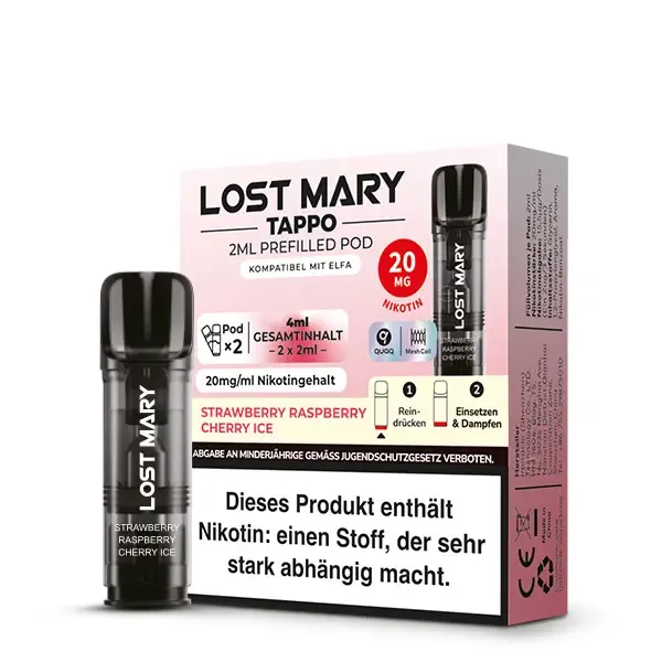 Lost Mary Tappo - Duopack - Strawberry Raspberry Cherry
