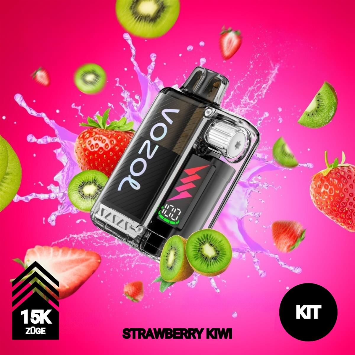 elfbar elfa master akku Vozol Gear Power 20000 Puff Bar %5 Nicotine Strawberry Kiwi