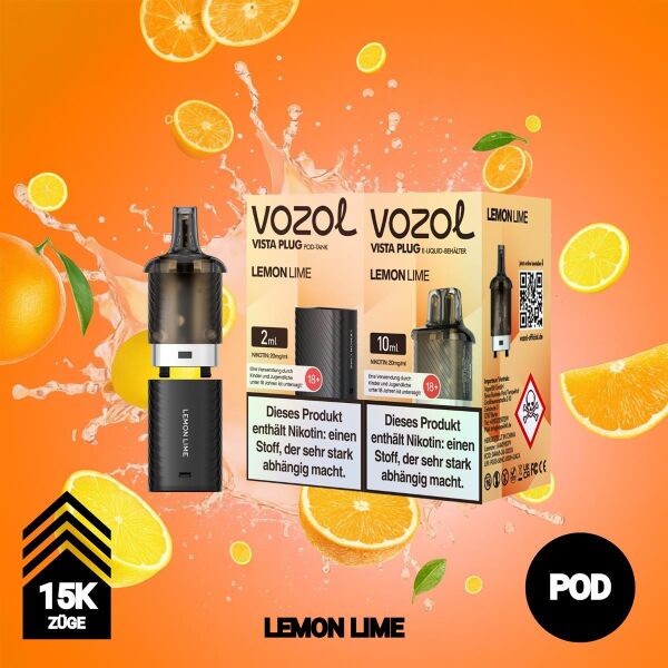 Vozol Vista Plug | POD | Lemon Lime | 15.000 Züge