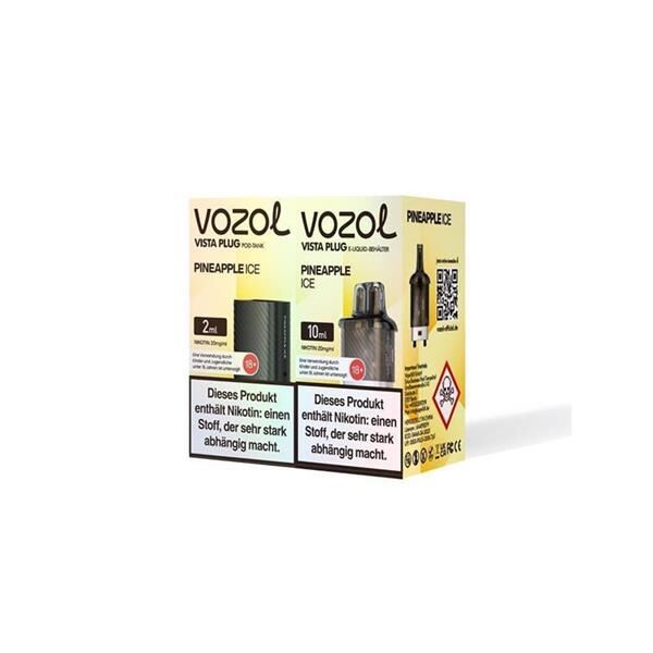 Vozol Vista Plug | 15.000 Züge | POD | 20mg/ml Nikotin - Pineapple Ice