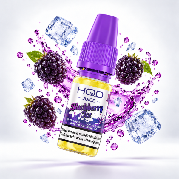 HQD Juice Nikotinsalz-Liquid – Blackberry Ice, 18 mg/ml