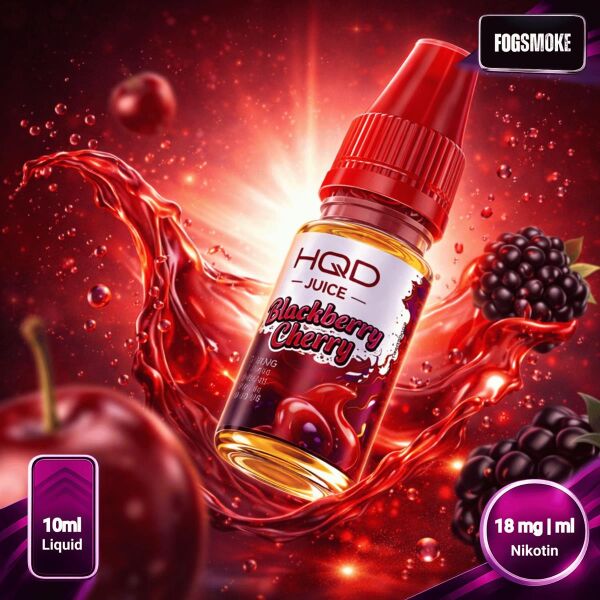 HQD Juice Liquid | Blackberry Cherry | 18mg/ml