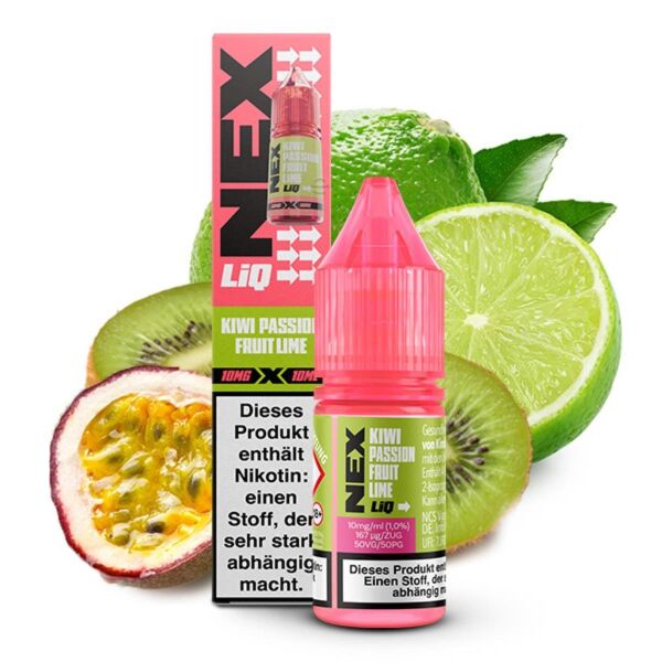 Pod Salt Nexliq Liquid | Kiwi Passionfruit Lime | 10mg/ml