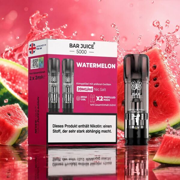 Bar Juice 2er-Pods – Watermelon, ELFA-kompatibel