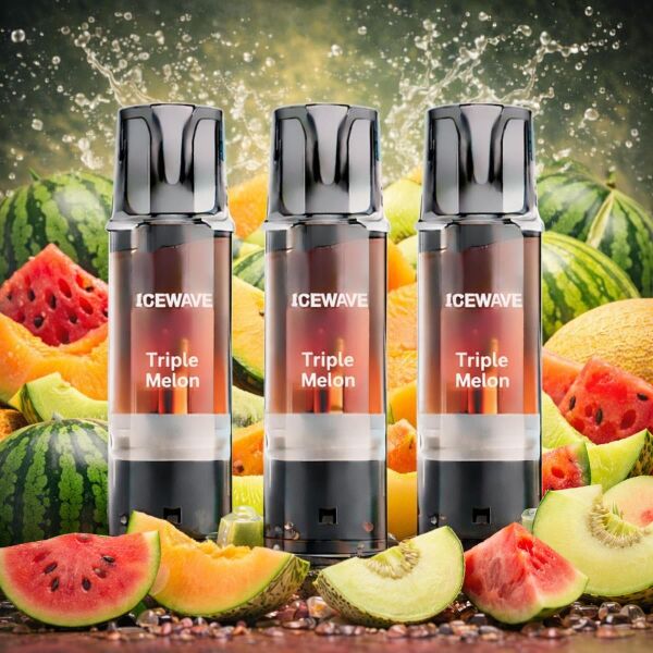 Icewave 3er-Pods – Triple Melon, ELFA-kompatibel