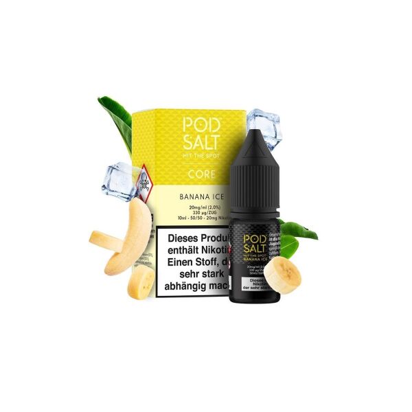 Pod Salt Core | Nicsalt Liquid | Banana Ice | 20mg/ml