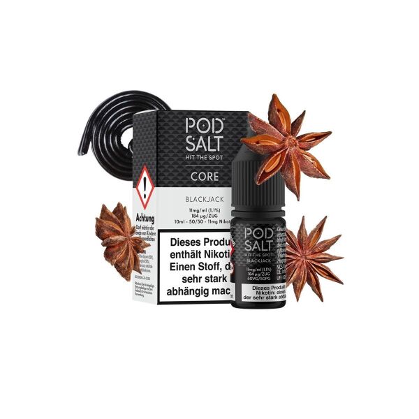 Pod Salt Core Liquid | Black Jack | 11mg/ml