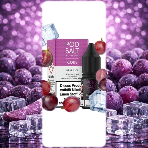 Pod Salt Core Nikotinsalz-Liquid – Grape Ice, 20 mg/ml