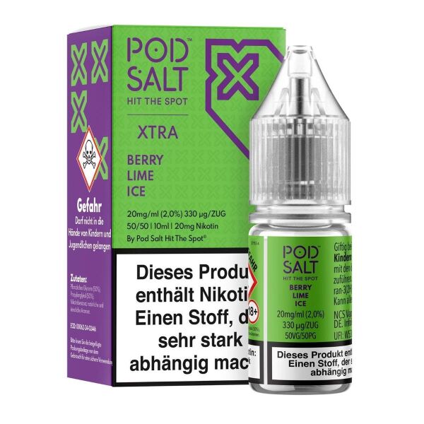 Pod Salt Xtra Liquid | Berry Lime Ice | 20mg/ml